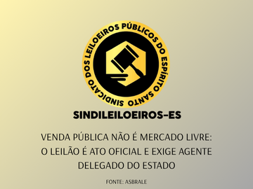 Venda pública não é mercado livre: o leilão é ato oficial e exige agente delegado do Estado